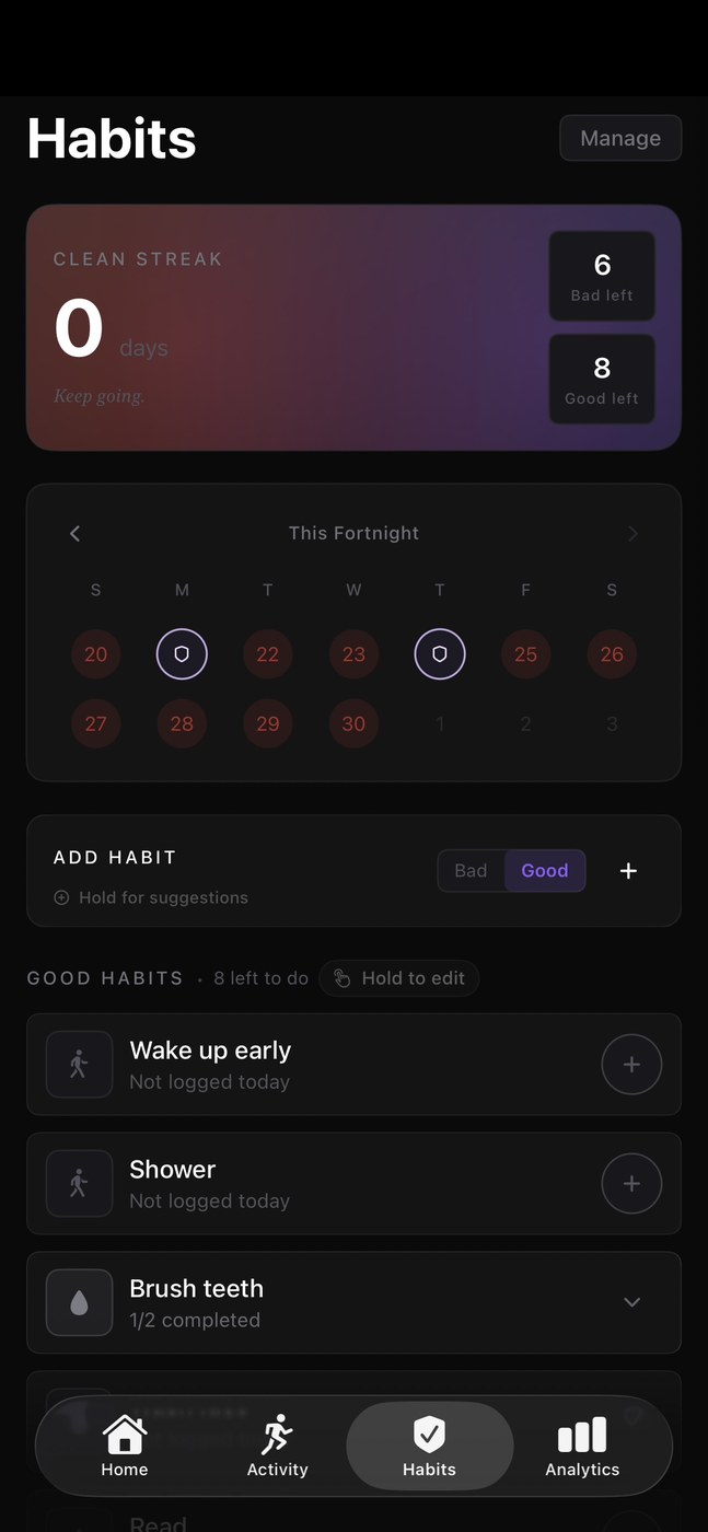 Forge habits